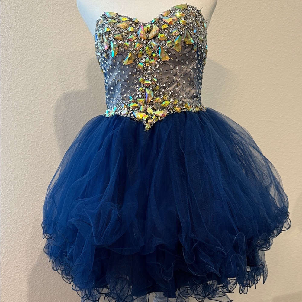 Aspeed Hand Beaded Blue Dress